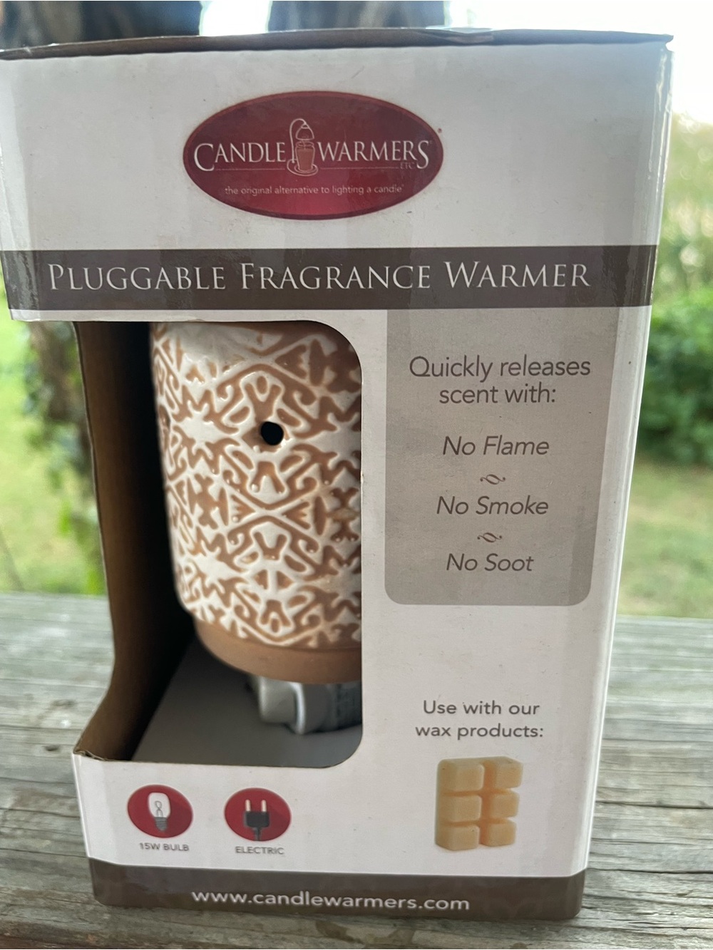 Candle Warmers Pluggable Fragrance Warmer in Beige